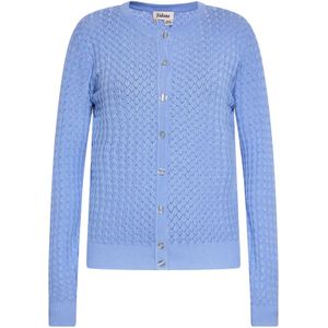 Sidona Gebreid vest  hemelsblauw