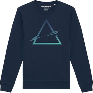 Watapparel Sweatshirt ' Triangle '  navy / turquoise