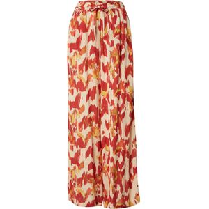 VILA Broek 'VIMUNTHE'  beige / geel / goud / rood