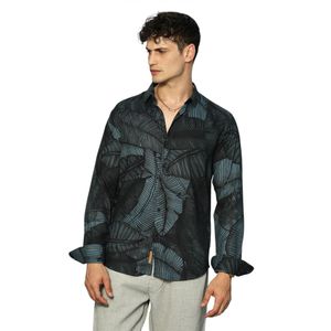 Campus Sutra Overhemd 'Amalia'  smaragd / zwart