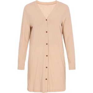 Sidona Gebreid vest  lichtbruin