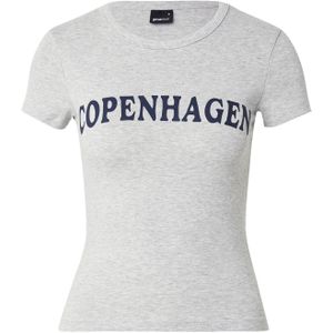 Gina Tricot Shirt  donkerblauw / grijs gemêleerd