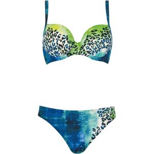 SUNFLAIR Bikini  nachtblauw / donkerblauw / appel / wit