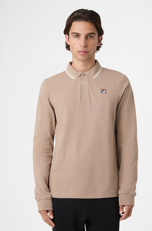 FILA - Biella - Poloshirt - Lichtbruin/Wit