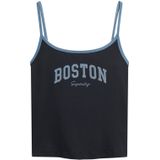 Superdry - Essentials - Top - Marine / Lichtgrijs - Spaghettibandjes