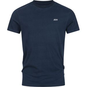 JEFF Shirt 'JFCayson'  donkerblauw / wit