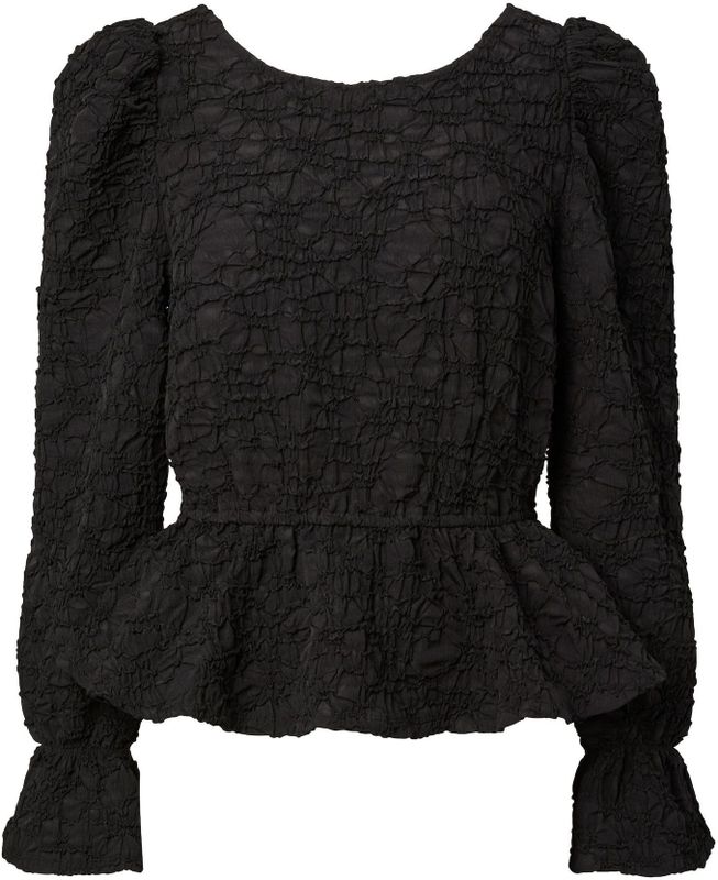 Pcmolly - Peplum Blouse - Polyester - Lange Mouwen - Regular Fit
