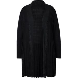 MIAMODA Gebreid vest  zwart