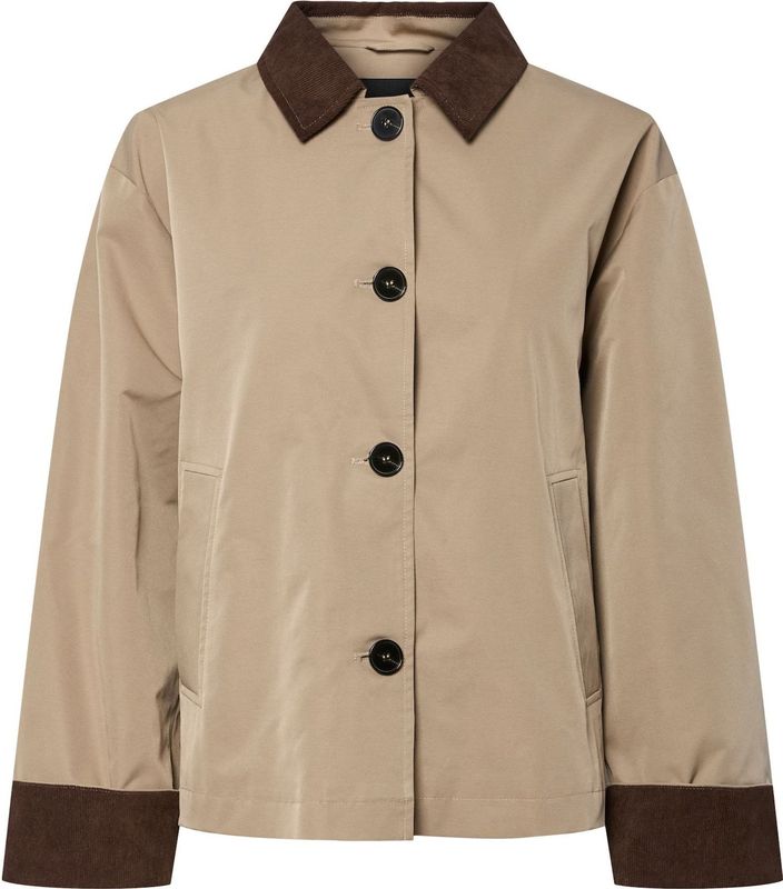 Pcjorma - Jas - Polyester - Knoopsluiting - Lange Mouwen - Kort