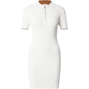 Calvin Klein Jeans Gebreide jurk 'Naia'  bruin / wit