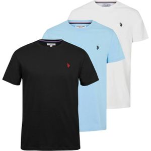 U.S. POLO ASSN. Shirt 'Arjun'  lichtblauw / rood / zwart / wit