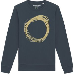 Watapparel Sweatshirt ' Kreis '  beige gemêleerd / antraciet