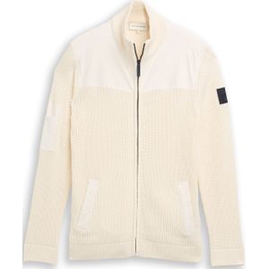 TOM TAILOR Gebreid vest  wolwit