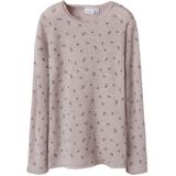 Merino Wol Top - Lange Mouwen - Slim Fit - Ronde Hals - Print