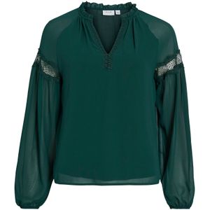 VILA Blouse 'VIGalo'  donkergroen
