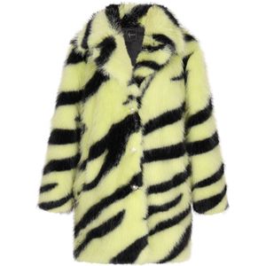 faina Tussenmantel  limoen / zwart