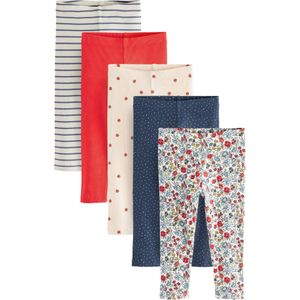 Next Leggings  navy / lichtblauw / bloedrood / wit