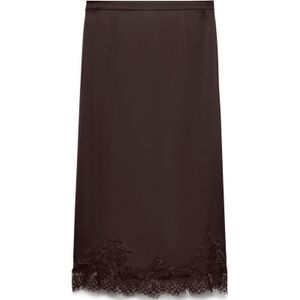 VERO MODA Rok 'VMGinny'  kastanjebruin