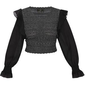 faina Trui  zwart / zilver