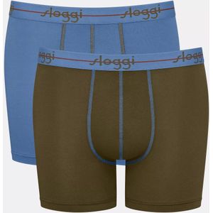 SLOGGI - Boxershorts - Blauw Groen - 2 Pack