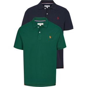 U.S. POLO ASSN. Overhemd 'Alfred'  navy / groen