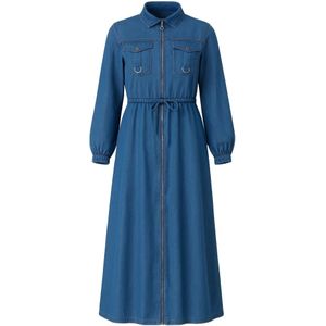 MODAMIHRAM Jurk  blauw denim