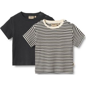 WHEAT Shirt 'Fabian'  beige / donkerblauw