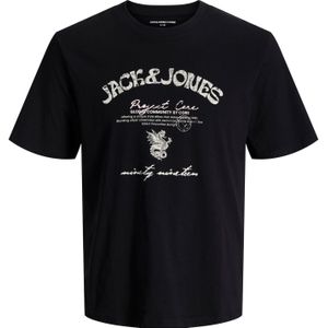JACK & JONES Shirt  zwart / wit