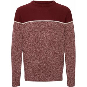 INDICODE JEANS Trui 'IDLy'  karmijnrood / wit