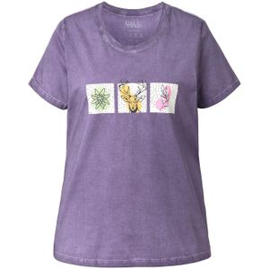 Ulla Popken Shirt  lila / wit