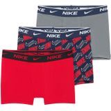 Nike Sportswear Onderbroek 'EVERYDAY'  navy / grijs / vuurrood / wit