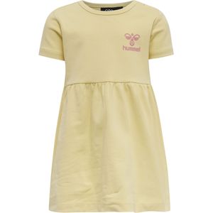 Hummel - Iris Dress - Kinderjurk - Italian Straw - Korte Mouwen - ca. 6 maanden