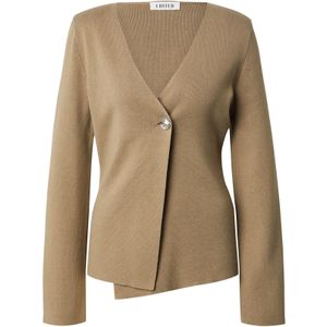 EDITED Gebreid vest 'Idabella'  bruin