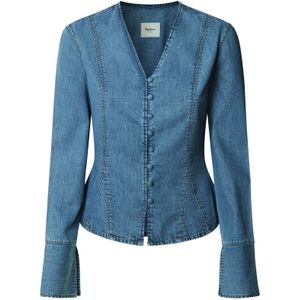 Pepe Jeans Blouse 'Phoebe'  blauw denim