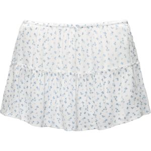 Pull&Bear Rok  lichtblauw / offwhite