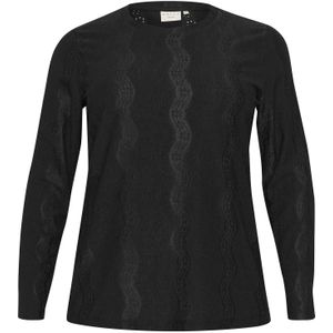 KAFFE CURVE Blouse 'Celina'  zwart