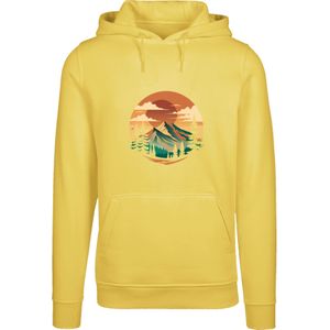 F4NT4STIC Sweatshirt 'Sonnenuntergang Berglandschaft'  geel / gemengde kleuren