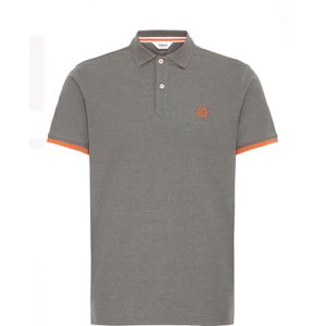 !Solid Shirt 'BENJAMIN'  grijs / oranje