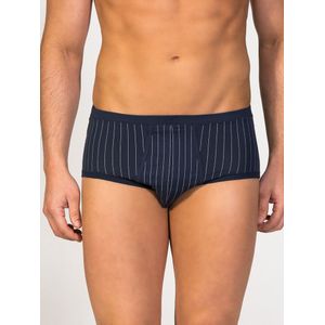zd ZERO DEFECTS Slip 'Senior Prinstriped Fly Front Brief'  navy