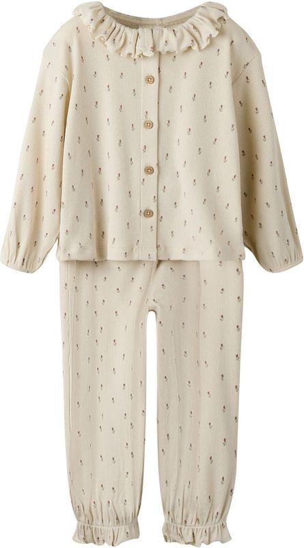 Print - Pyjamaset - Jersey - Lange Mouwen - All-over Print - Verstelbare Taille