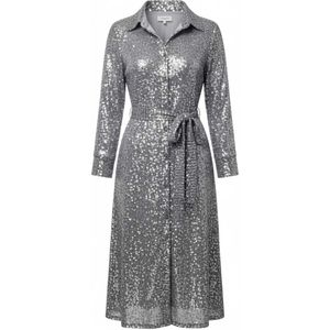 GODDIVA Blousejurk  zilvergrijs