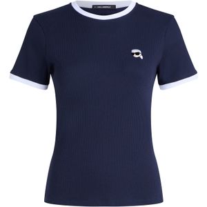Karl Lagerfeld Shirt  donkerblauw / zwart / wit