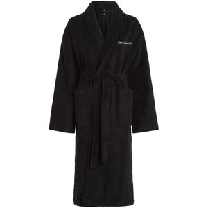 Karl Lagerfeld Badjas lang  zwart