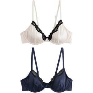 Next BH  ecru / navy / zwart