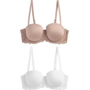 Next BH  donkerbeige / wit
