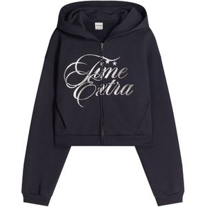 Bershka Sweatvest  navy / zilvergrijs