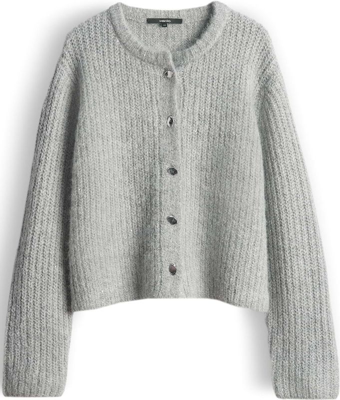 Gebreid jack met ronde hals, model 'TIAH'