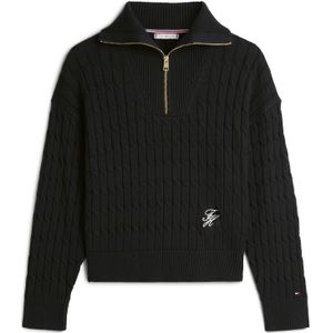 TOMMY HILFIGER Trui  zwart / wit