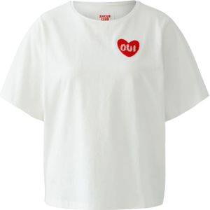 OUI Shirt  rood / wit