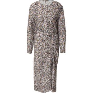 EDITED Jurk 'Aini'  grijs / lila / zwart / wit